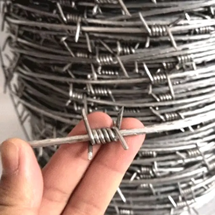Single strand galvanized barbed wire protective 50kg barbed wire price reverse twist 10 gauge barbed wire for sale