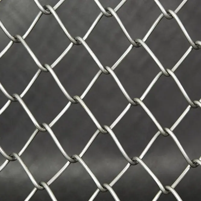 Galvanized diamond chain link mesh for playground
