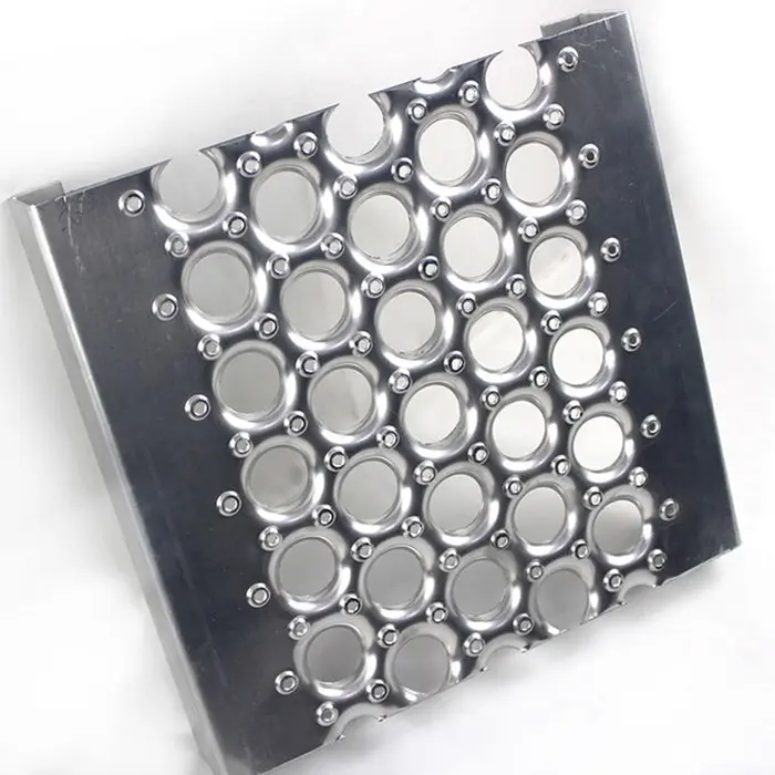 Customized large protecting stainless steel sheet metal stamping parts anti slip plate