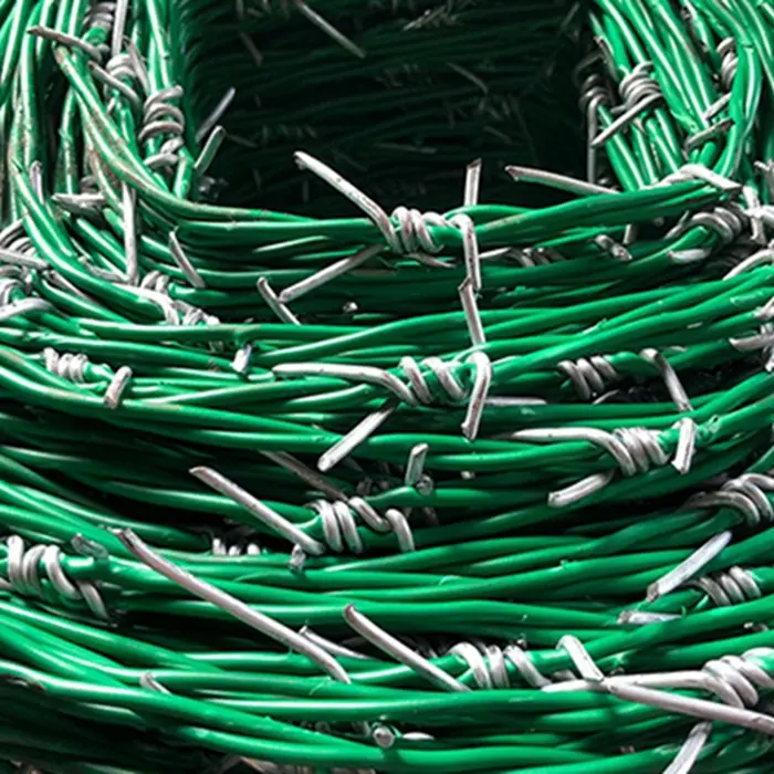 Factory Direct Sales barbed wire fencing Pvc Coated Barbed Wire