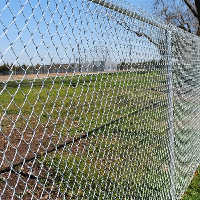 Galvanized Braided Fence PVC Coated Chain Link Fence
