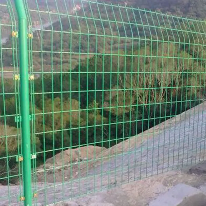 Galvanized PVC Coated Stainless Steel Fence Panel For Double Wire Mesh Fence Bilateral Fence Wire Mesh