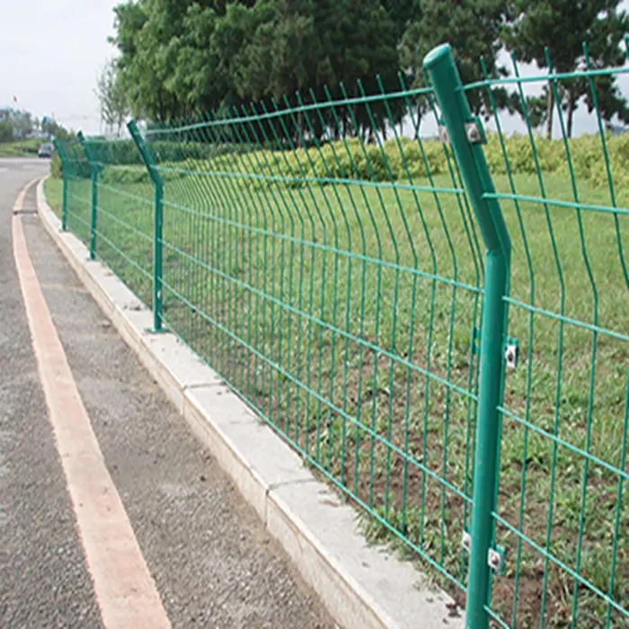 Sample Available Double Clip Wire Fence Double Wire Mesh Fence Panel Factory