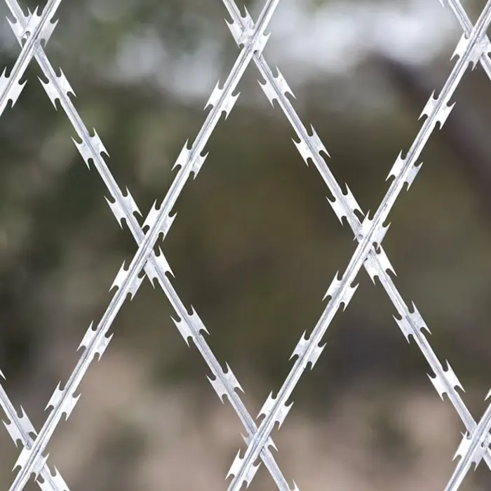 Security Fencing Stainless Steel Flat Wrap Razor Wire