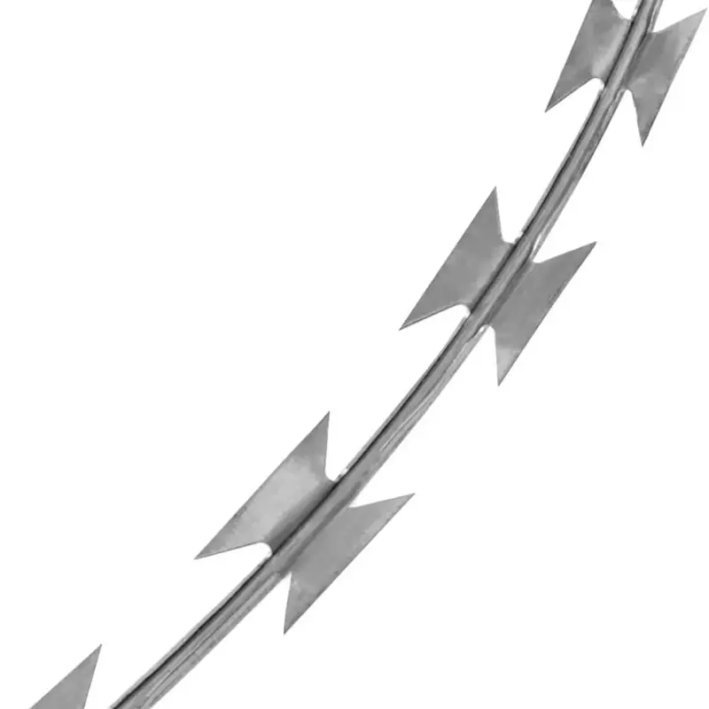 Low prices prison mesh fence hot dipped galvanized razor blade barbed wire