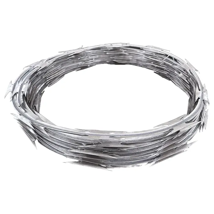 Security Protected 304 316 Stainless Steel Razor Barbed Wire
