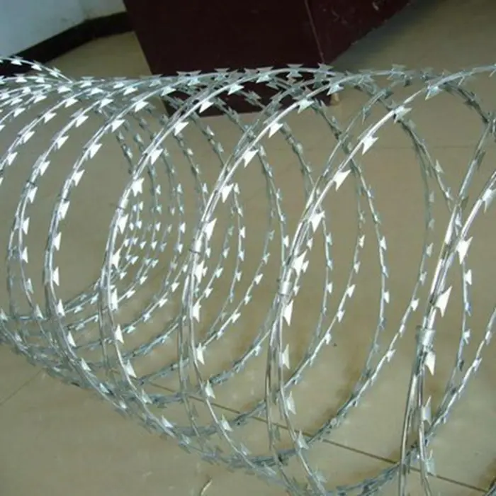 Protective razor wire pasture boundary protection net