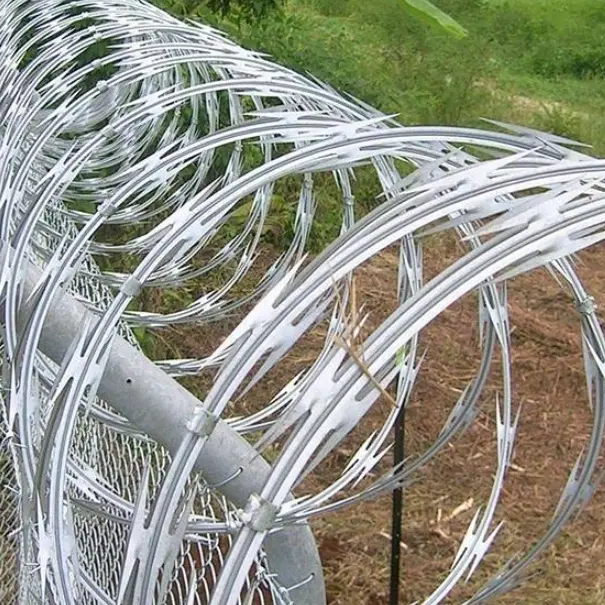 Razor barbed wire: a sharp barrier for security protection