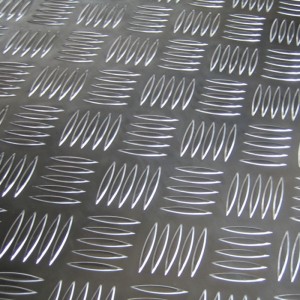 Anti-skid diamond steel plate patterned board for stair treads
