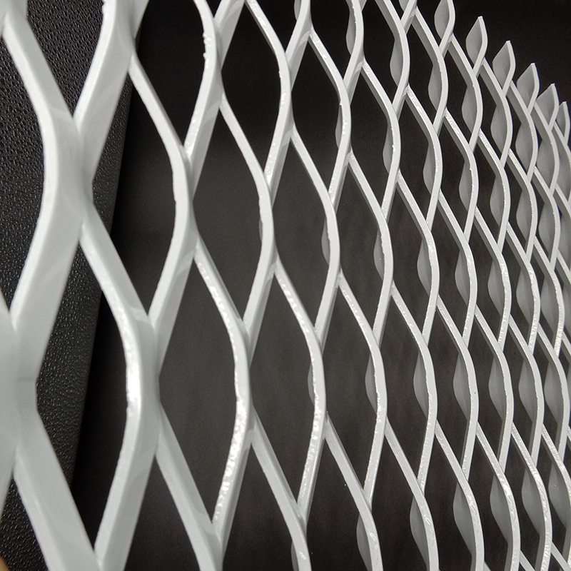 Non-glare metal expanded fence panel for highspeed way