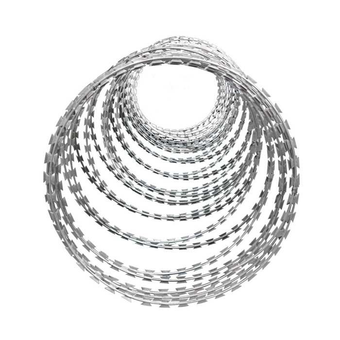 Galvanized Razor Wire Razor Barbed Wire fence